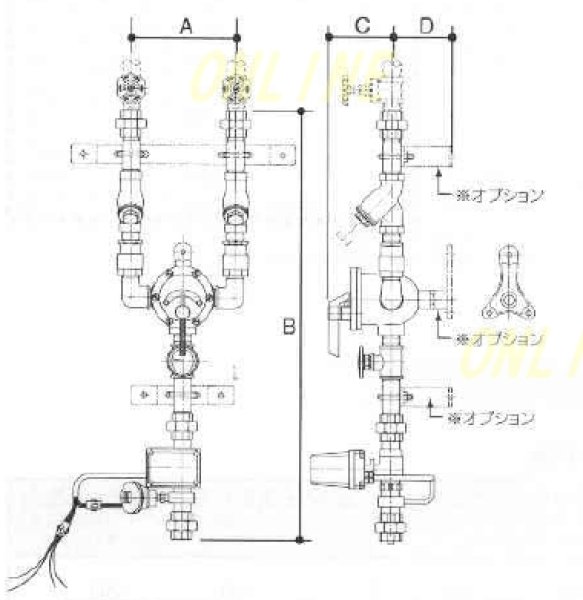 画像2: 【ダイレオ公式】適温補給水ユニット E2F-STVシリーズ | うたせ湯・ボディシャワー用 高精度温度管理 (2)