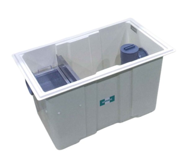 画像1: GFC-75P　ホーコス　グリーストラップ　地中埋設専用　パイプ流入式　FRP製　75L (1)