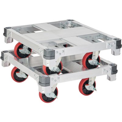 画像4: FC4-0775 ハセガワ　アルミ運搬車　イットン台車　４輪ミニタイプ (4)