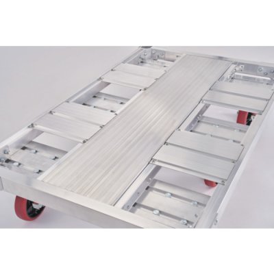 画像4: FC6-1275 ハセガワ　アルミ運搬車　イットン台車　６輪タイプ (4)