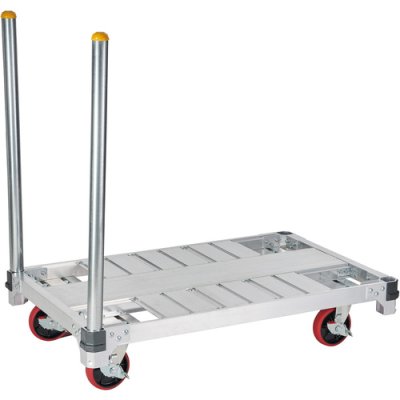 画像2: FC4-1275 ハセガワ　アルミ運搬車　イットン台車　４輪ミニタイプ (2)