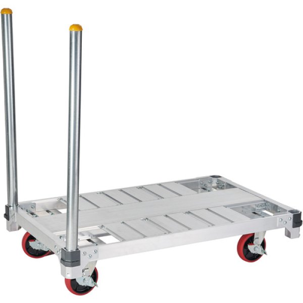 画像2: FC4-1275 ハセガワ　アルミ運搬車　イットン台車　４輪ミニタイプ (2)