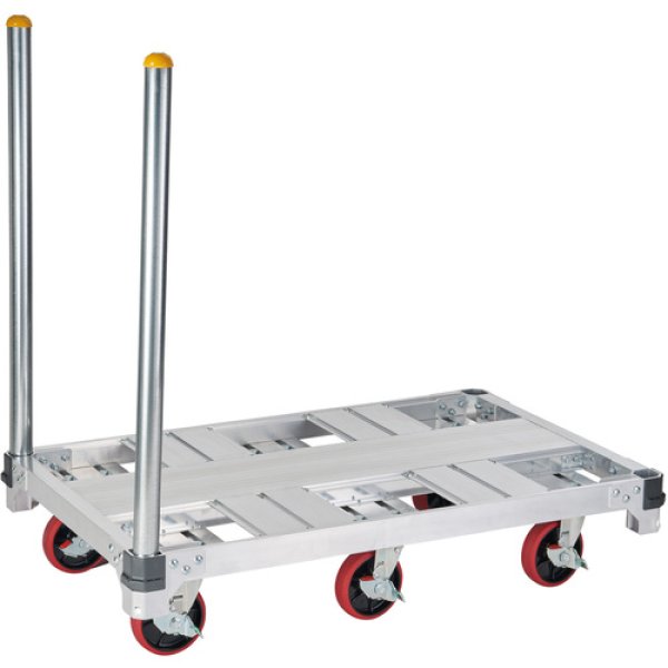 画像2: FC6-1275 ハセガワ　アルミ運搬車　イットン台車　６輪タイプ (2)