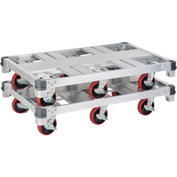 画像3: FC6-1275 ハセガワ　アルミ運搬車　イットン台車　６輪タイプ (3)