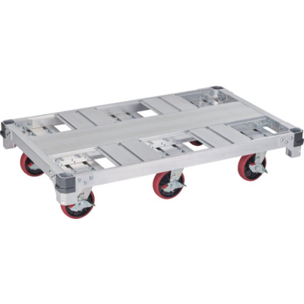 画像1: FC6-1275 ハセガワ　アルミ運搬車　イットン台車　６輪タイプ (1)