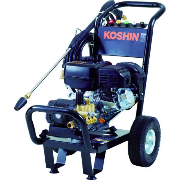 画像1: 工進(KOSHIN) エンジン式 高圧洗浄機 JCE-1510UK | 15MPa 車輪付タイプ ディスクフィルター付 (1)