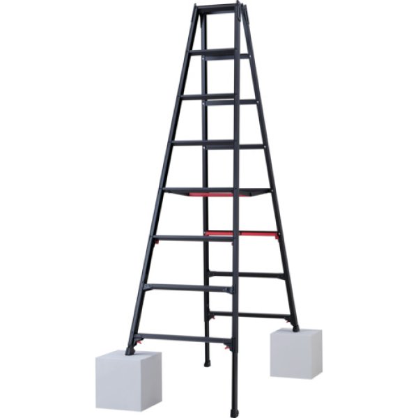 画像1: 長谷川工業 伸縮脚立/上部操作タイプ RYRB-24 (1)