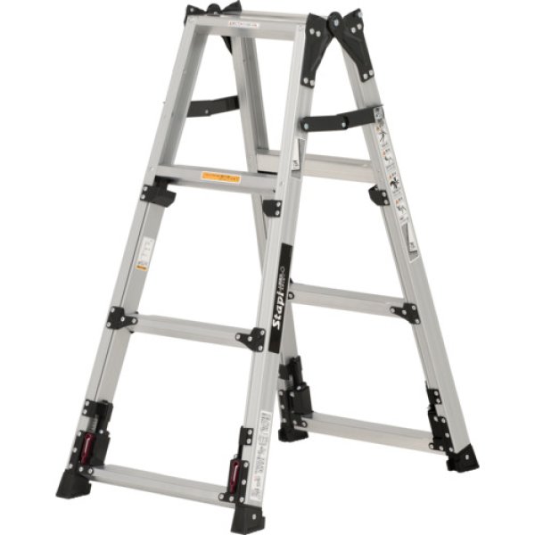 画像6: SCN-120B ＰｉＣａ　上部操作式四脚アジャスト式はしご兼用脚立スタッピーＳＣＮ型 (6)