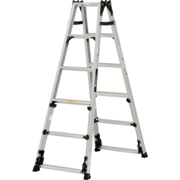 画像6: SCN-180B ＰｉＣａ　上部操作式四脚アジャスト式はしご兼用脚立スタッピーＳＣＮ型 (6)