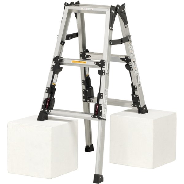 画像1: SCN-90B ＰｉＣａ　上部操作式四脚アジャスト式はしご兼用脚立スタッピーＳＣＮ型 (1)