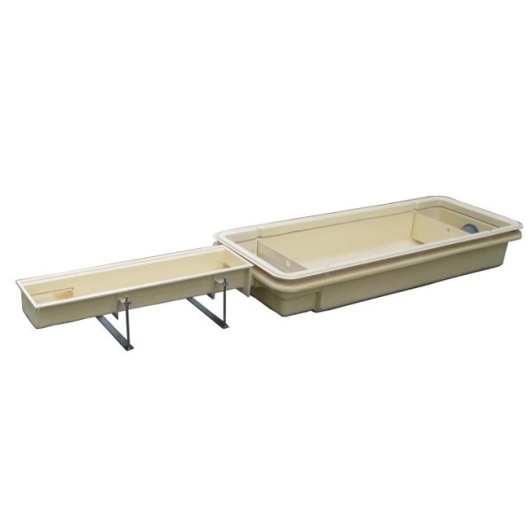 画像1: 【ホーコス】排水側溝　らくピット　URP2400JEK  ポリカ樹脂ピット蓋付 (1)