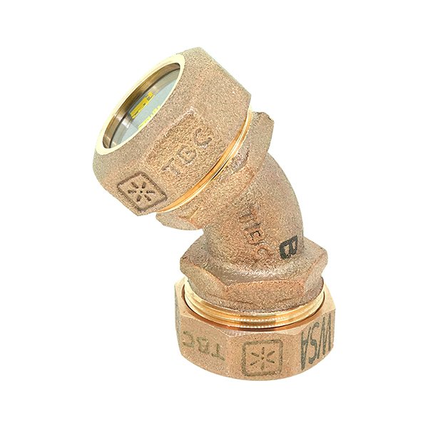 画像1: PE継手/SPジョイント SPJ-E45-1-L　45度エルボ　水道用ポリエチレン二層管用　タブチ (1)