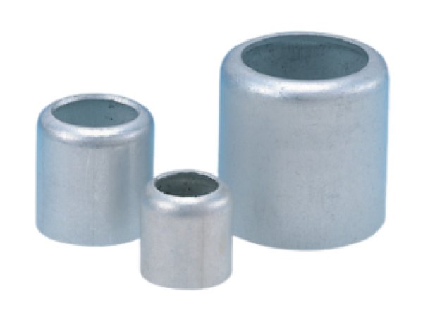 画像1: 加締めキャップ  アルミキャップ  10個 【株式会社築地製作所】 (1)