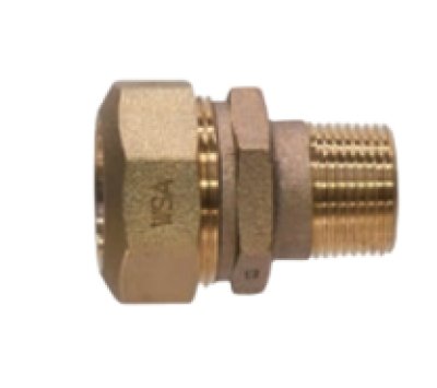 画像1: ポリパイ 日邦バルブ NPJX-0 水道用ポリエチレン管継手 PE型 オス (1)