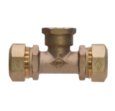 画像1: ポリパイ 日邦バルブ NPJX-TI 水道用ポリエチレン管継手 PE型  内ネジチーズ (1)