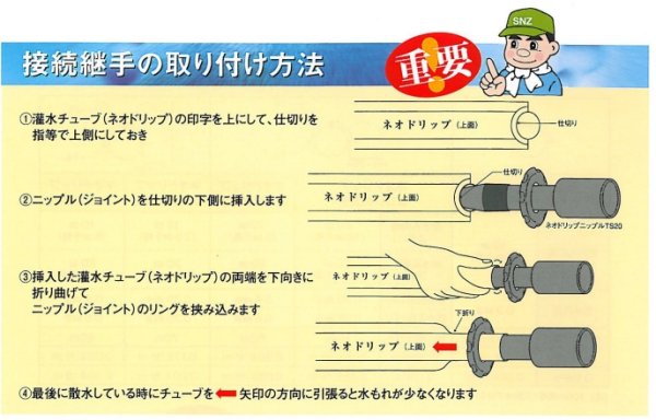 画像8: WB1222【住化農業】　ネオドリップ用　ネオドリップニップル　ネジ3/4　100個入 (8)