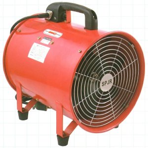 画像1: サンピース φ200 ポータブルファン SPJ-200FN 単相100V 業務用送風機 (1)