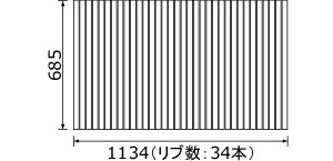 画像1: 【PANASONIC】風呂フタ(長辺1134ミリ×短辺685ミリ:巻きフタ:長方形:切り欠きなし) GA12N0 (1)