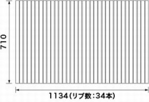 画像1: 【PANASONIC】風呂フタ(短辺710×長辺1134:巻きフタ:四角型:切り欠きなし) RLEX71MF1K1C (1)