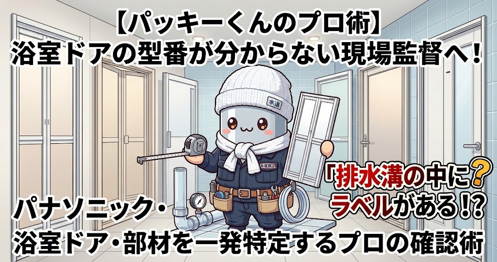 【現場で品番が見つからない…！】パナソニック・ナショナル浴室ドアの型番を1発特定する「4つのプロ確認ポイント」｜リフォーム工務店必携ガイド