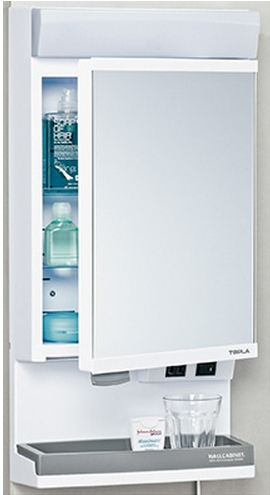 TW-T55L ミラーキャビネット（LEDライト付き）【東プラ】 旧TW-T530Fの