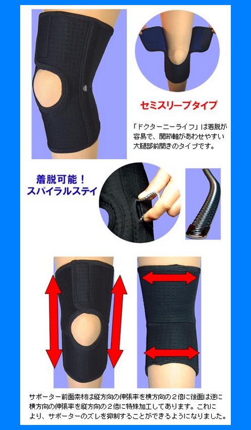売却 ドクターニーライフ ひざ関節固定用サポーター Ｌサイズ ２個セット