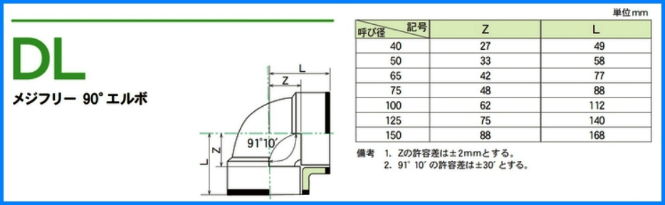 【フネン】 メジフリー 耐火2層管 排水継手 90Lのことなら配管 水道 JP（オンライン）