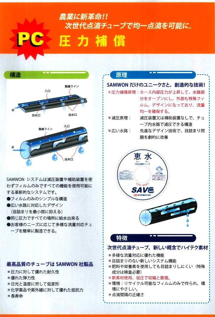 素晴らしい価格 東栄管機 点滴チューブ セーブドリップ 内径16mm×厚み0.25mm×巻長1000m 5cmピッチ fucoa.cl