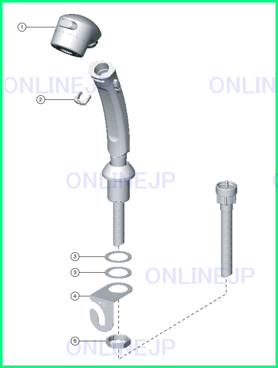 A-3102【LIXIL INAX】 シャワーセット ASSYのことならONLINE JP（オンライン）