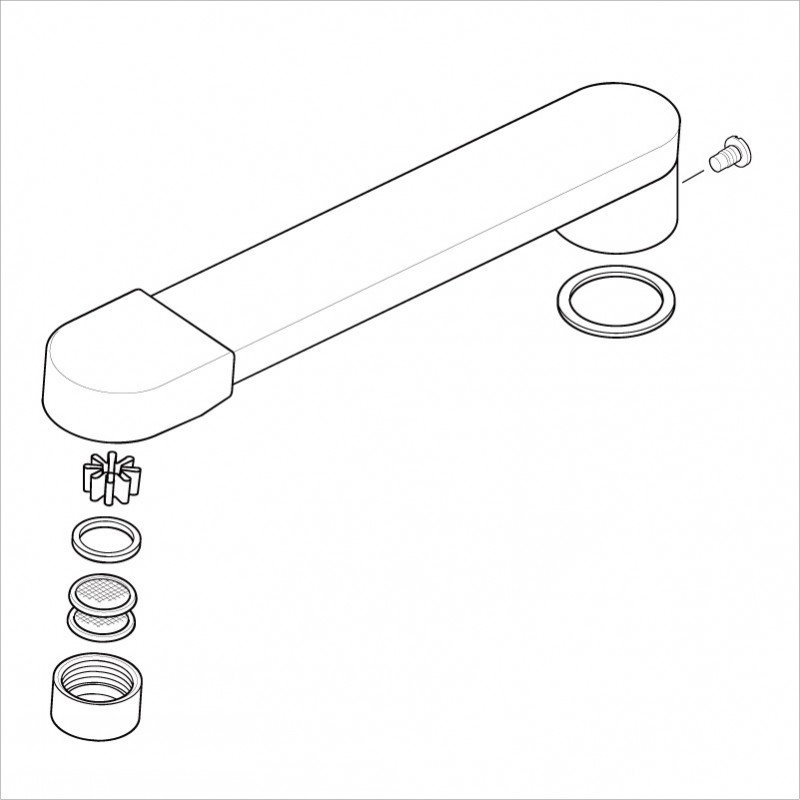 KVK KM82用吐水口 Z464P - 1