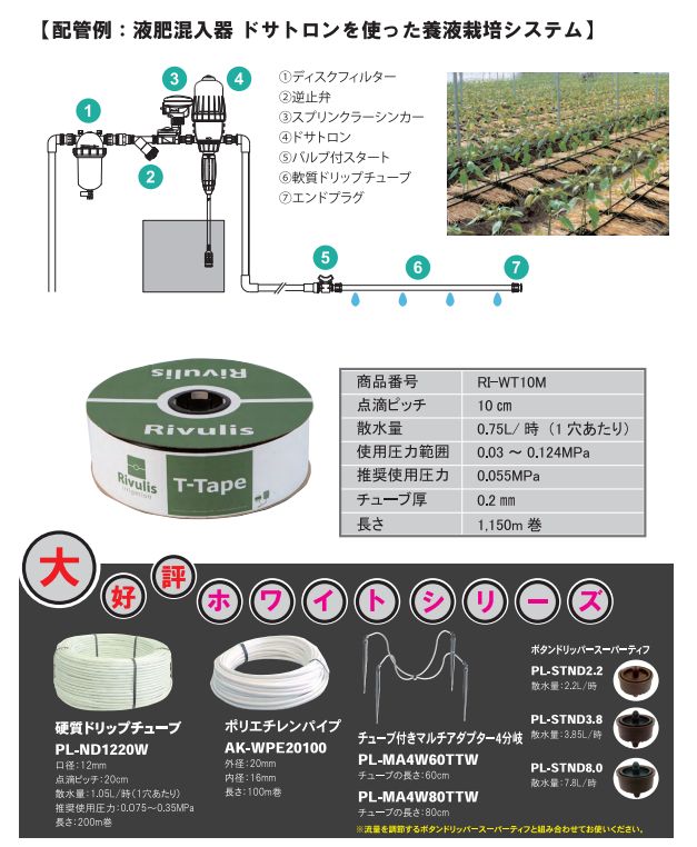 代引可】 チューブ付マルチアダプター ホワイトシリーズ 4分岐 PL-MA4W80TTW チューブの長さ80cm