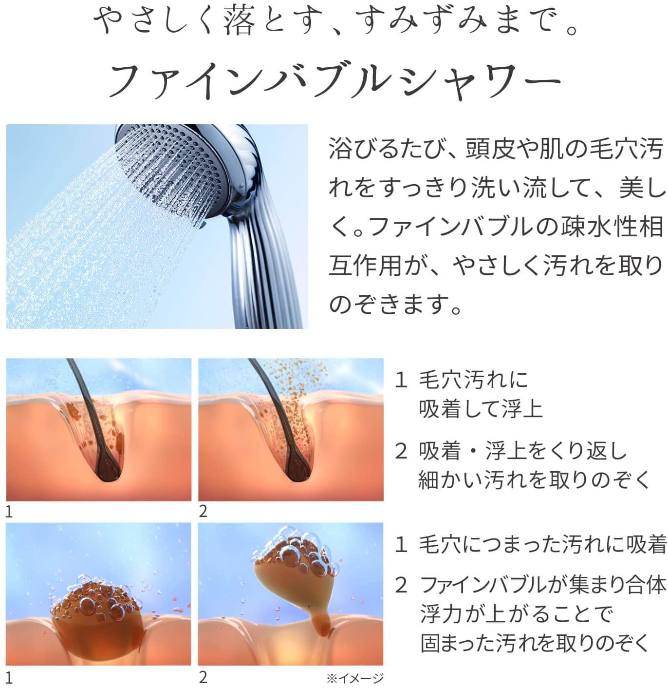 リファファインバブルワン シャワーヘッド Refa FINE BUBBLE ONEのことならONLINE JP（オンライン）