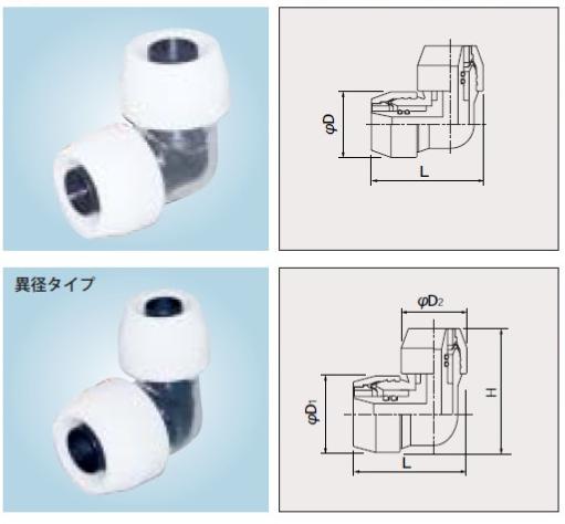 NCE13J 【10個セット】【ブリヂストン】プッシュマスター エルボ の ...