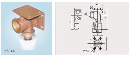 NAE13J 座付き水栓エルボ gestao.saneecos.com.br